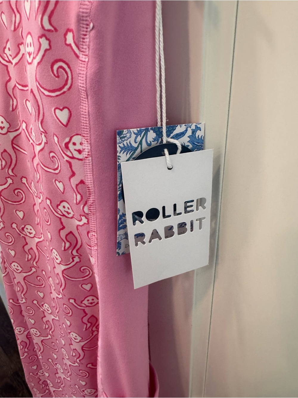 Roller Rabbit Pink Mini Dress with Playful Monkey Print - Picture 4 of 7
